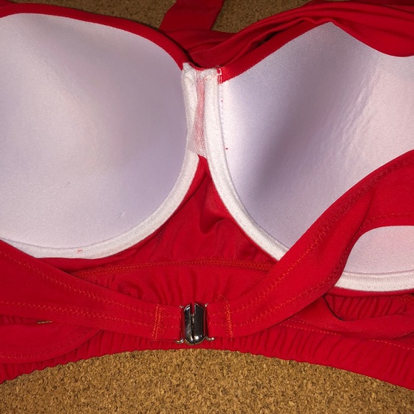 Red super cute bathing suit top!! - Picture 3 of 3